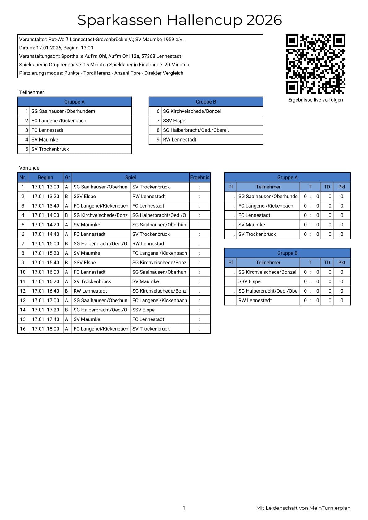turnier 1 mannschaften 01